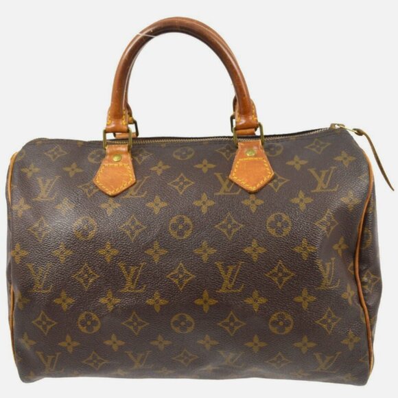 Louis Vuitton Speedy 30 Handbag, Monogram Canvas M41526 VI1921 KK32013 - Picture 1 of 10